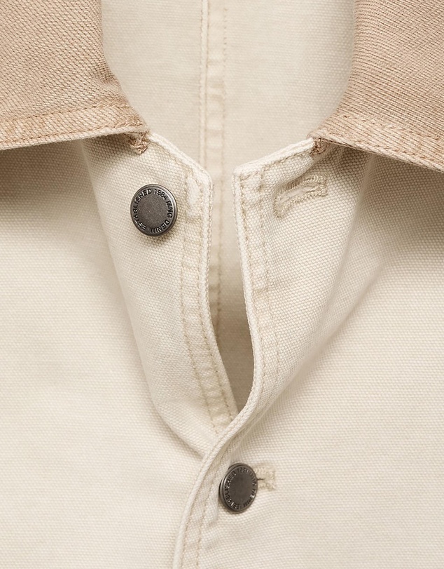 M.N.G - Denim Parka With Contrasting Collar