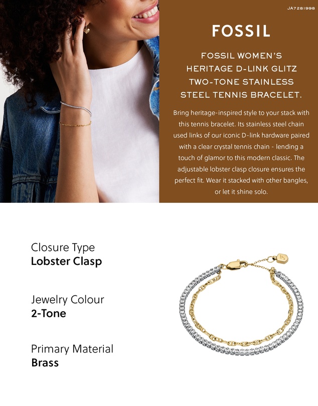 Fossil - Heritage Two Tone Bracelet