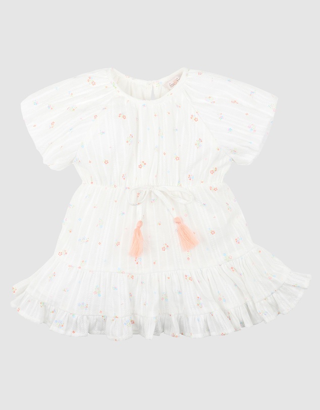 Bebe by Minihaha - Palm Cove Ditsy Print Tiered Dress