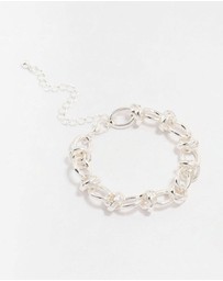 Lovisa - Silver Plated Knotted Chain Bracelet