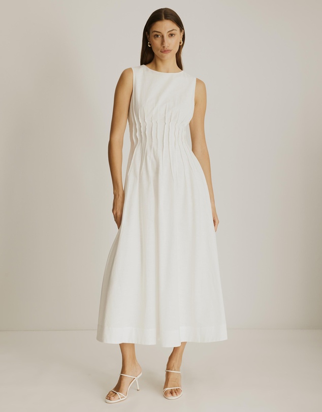 Atmos&Here - Anna Pintuck Maxi Dress