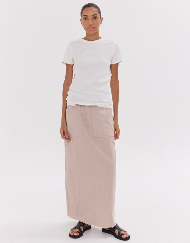 Cloth & Co. - The Long Element Skirt | Mushroom