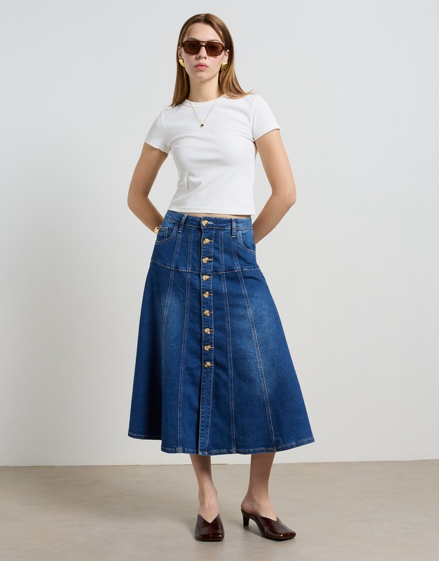 DRICOPER DENIM - Gabby Flare Skirt