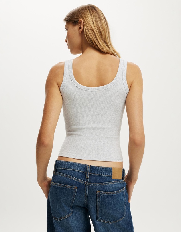 Cotton On - Blake Rib Scoop Tank