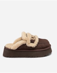 Ozwear Connection Uggs - Ugg Violet Matelassé Shearling Platform Slipper (Detachable Feature)
