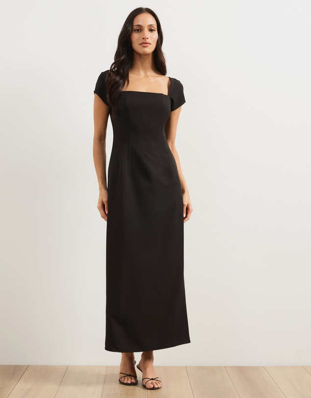 Atmos&Here - Sadie Cap Sleeve Midi Dress