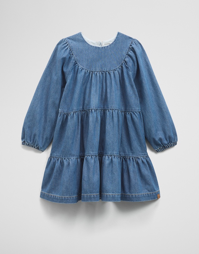 Country Road - Denim Tiered Dress