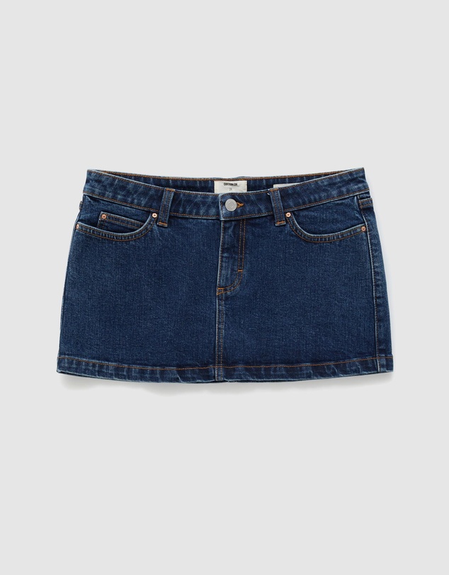 Cotton On - Micro Low Denim Skirt