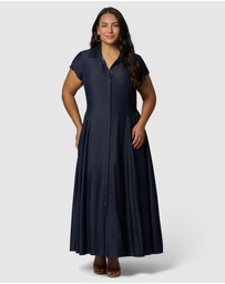 Something 4 Olivia - Paige Maxi Shirt Dress