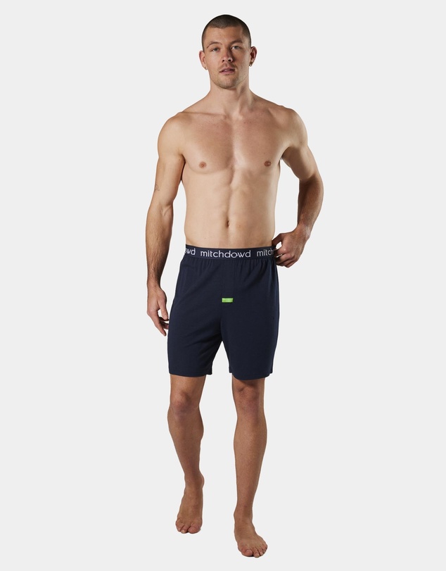 Mitch Dowd - Soft Bamboo Knit Sleep Short - Navy