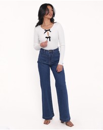 Petal & Pup - Elba Knit Top - White