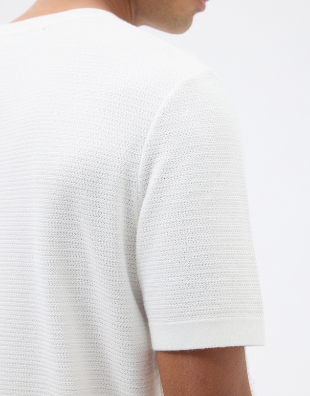 AERE - Textured Organic Cotton Knit T-Shirt