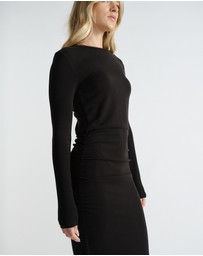 Decjuba - Monica Long Sleeve Midi Dress