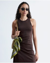 & Other Stories - Ruche Asymmetric Midi Dress