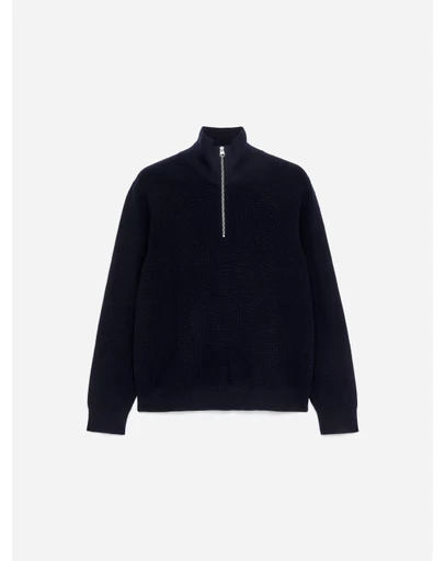 ARKET - Wool and Cotton Half Zip Jumper