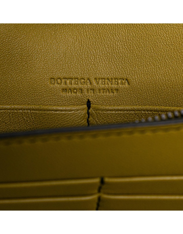 Pre-Loved by Azura Reborn - Pre-Loved Nappa Intrecciato Studded Wallet on Chain