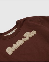 Goldie + Ace - Comfy Embroidered Sweater - Babies-Kids