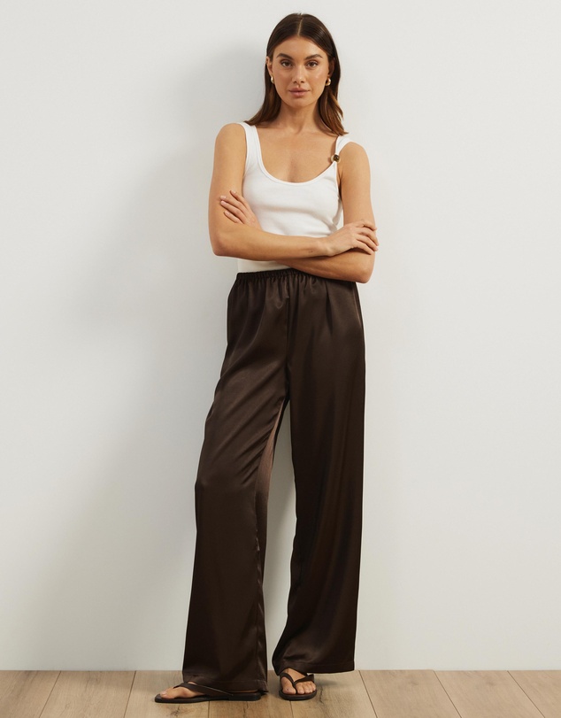Atmos&Here - Saffron Satin Pants