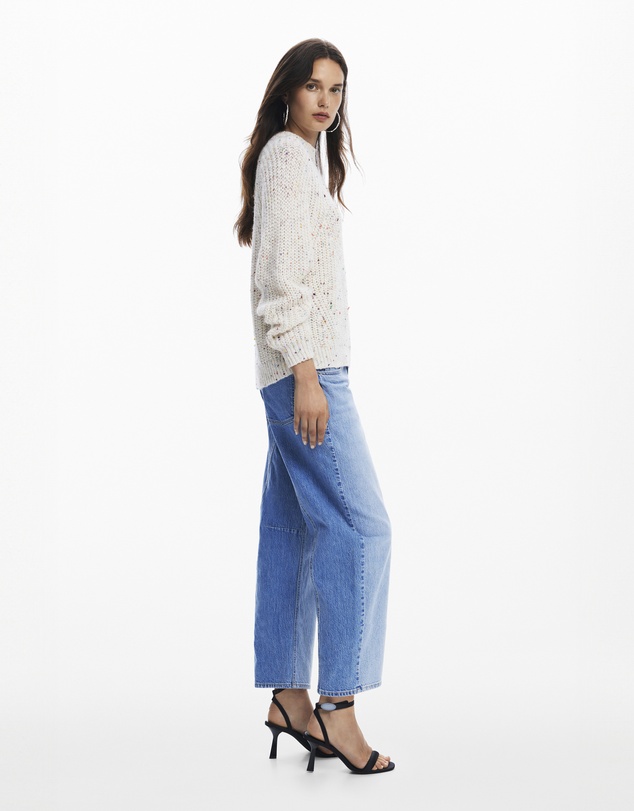 Desigual - Derby Crudo Relaxed Long Sleeve Knit Sweater