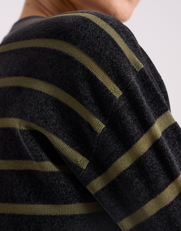 David Lawrence - Kasey Velvet Stripe Knit Jumper