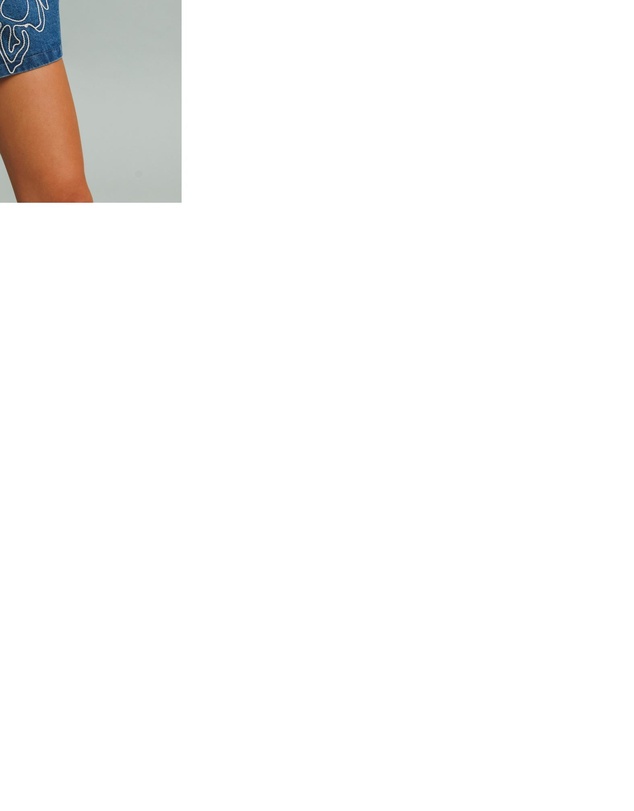 The Wolf Gang - Wynn Denim Mini Dress - Bluestone