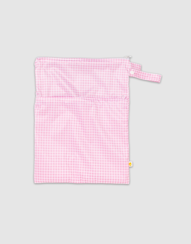 Tyoub - Tyoub Stay-dry Zip Wet Bag Pink Gingham