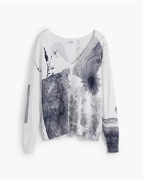 Desigual - Fine collage sweater