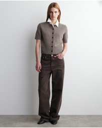 COS - Merino Wool Short-Sleeved Cardigan