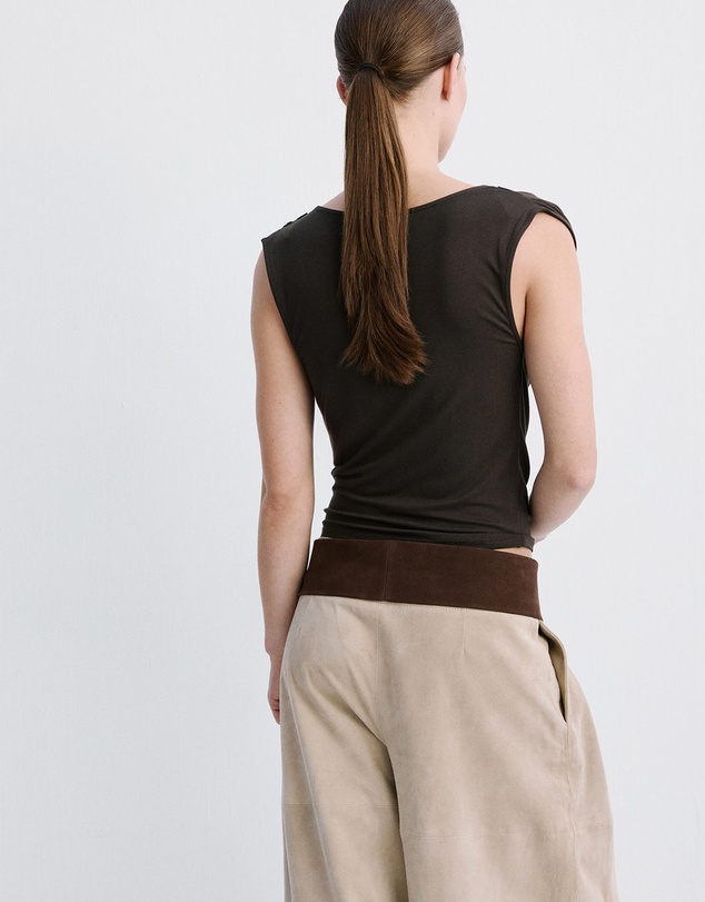 M.N.G - Draped Fitted T-Shirt