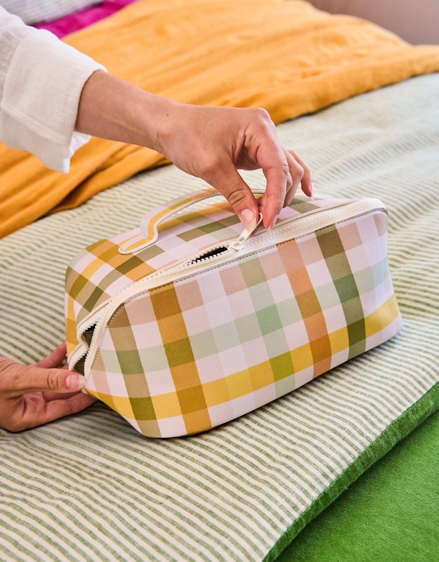 La La Land - Cosmetic Bag Golden Hour Checked