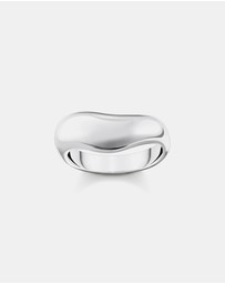THOMAS SABO - Ring with curved shape silver