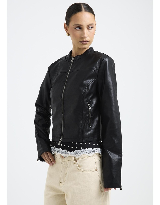 Insight - Lea Double Zip PU Jacket