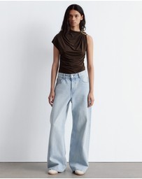 & Other Stories - Ruche Gold-Buckle Top