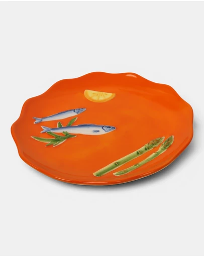 La La Land - Seaview Stoneware Sardines Plate