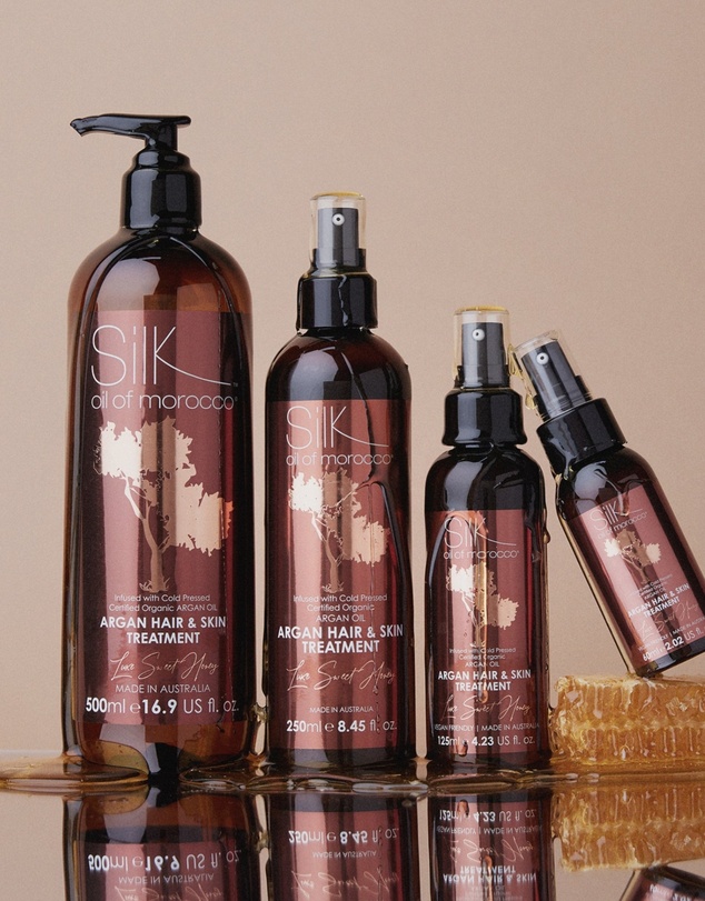Silk Oil of Morocco - Argan Hair and Skin Treatment - Sweet Honey - 60ml