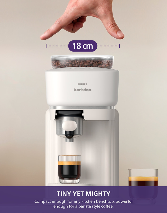 Philips - Baristina Espresso Machine Cloud White