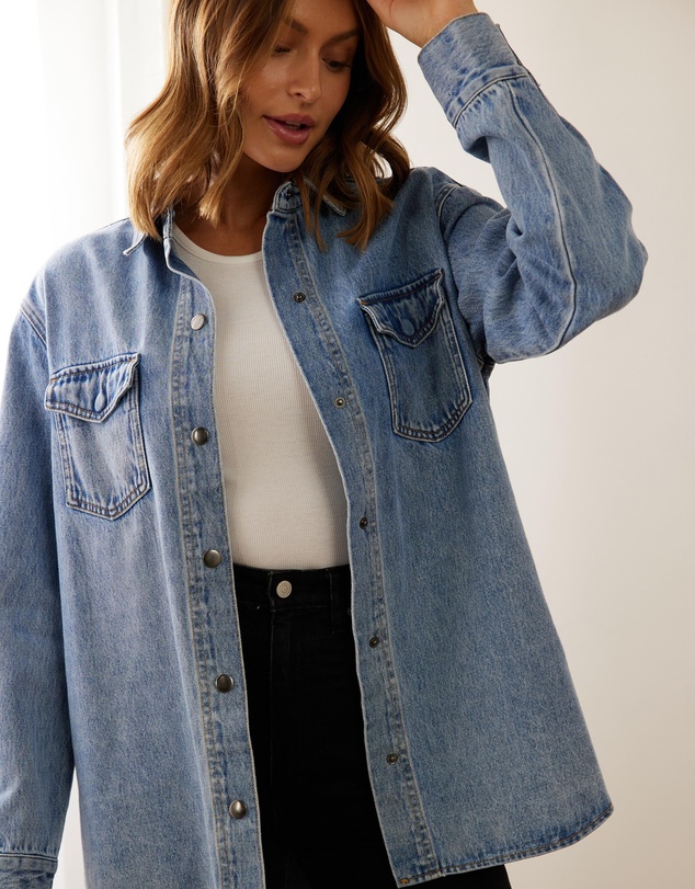 Atmos&Here - Frankie Oversize Denim Shacket