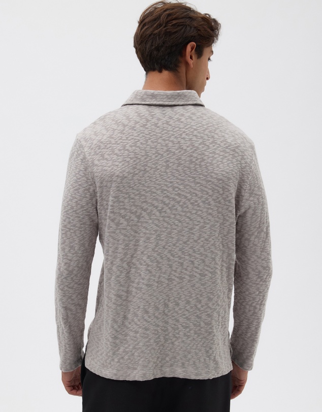 AERE - Organic Cotton Slub Rugby Polo