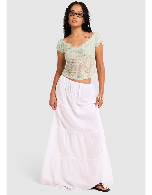 Alice In The Eve - Elsie Lace Off Shoulder Top