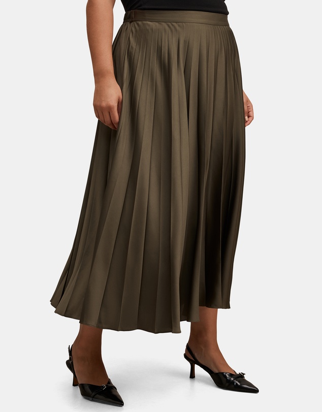 Forever New Curve - Delphine Curve Pleated Midaxi Skirt