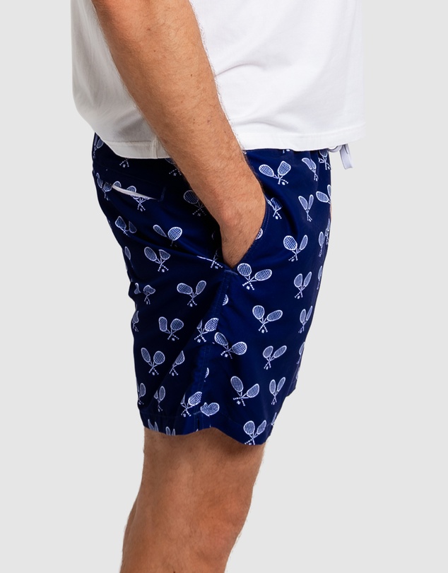 Sant And Abel - Men's Tennis Navy Swim Shorts