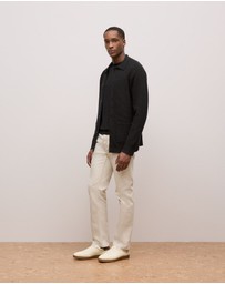 Trenery - Merino Textured Shacket in Charcoal Melange