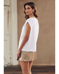 NEXT - Linen Blend Summer Front Pocket Top