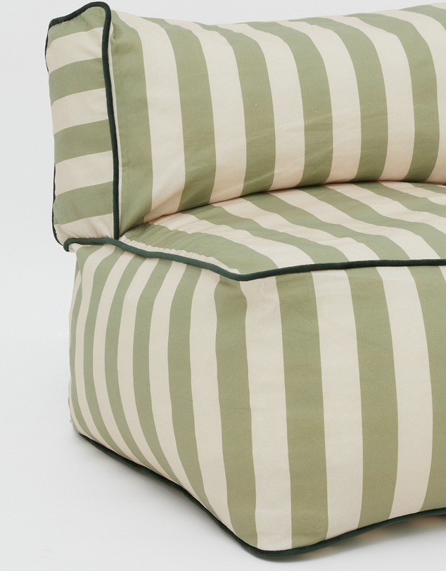 Phile - Striped Toddler Lounger – Green