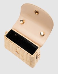 Olga Berg - Elle Wicker Top Handle