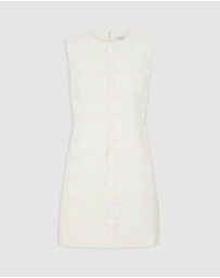 Oroton - Broderie Trim Shift Dress