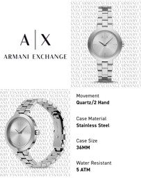 Armani Exchange - Silver Tone Analogue Watch