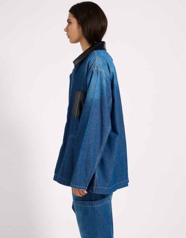 ONE TEASPOON - My Boyfriends Denim Shacket - Blue Pasadena