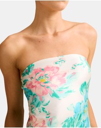 Forever New - Kai Strapless Satin Maxi Dress