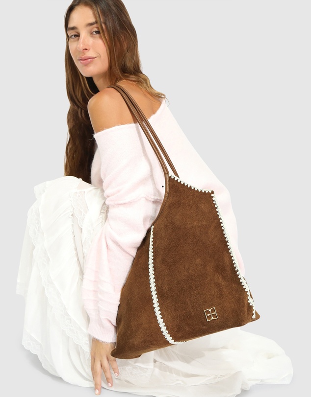 Belle & Bloom - Back To Friends Suede Shopper